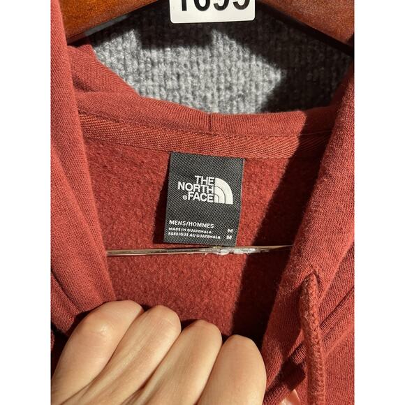 The North Face Hoodie Sweatshirt Mens Medium Red Bear Graphic Pullover Fleece - Picture 6 of 10